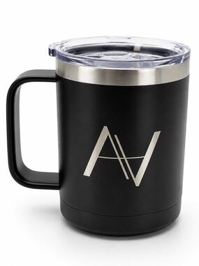 Black Travel Mug (15oz) | Arthur Alan